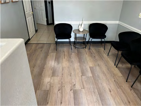 Comfortable patient waiting area